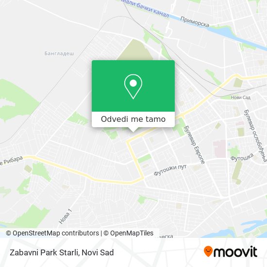 Zabavni Park Starli mapa