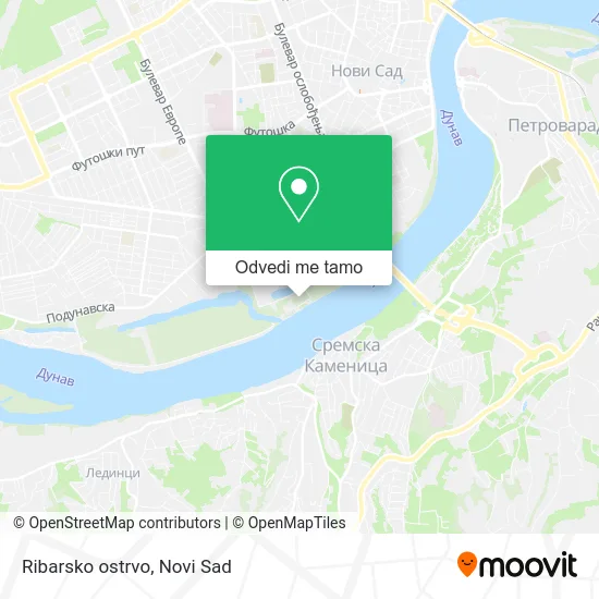 Ribarsko ostrvo mapa