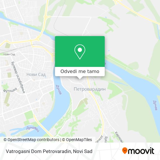 Vatrogasni Dom Petrovaradin mapa