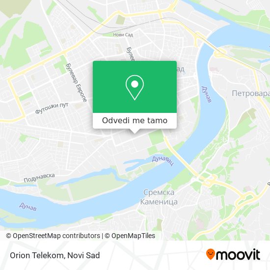 Orion Telekom mapa