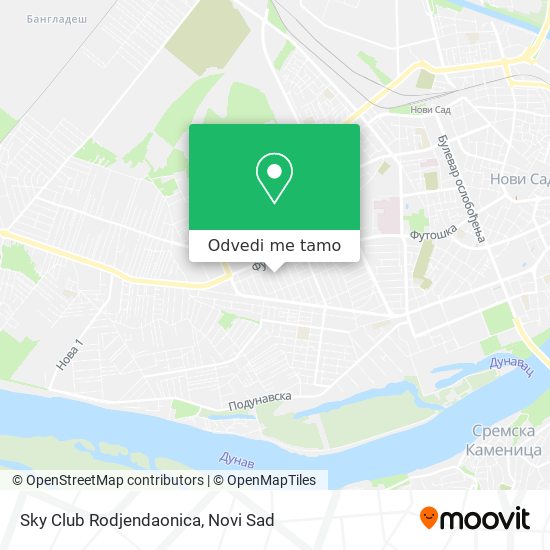 Sky Club Rodjendaonica mapa