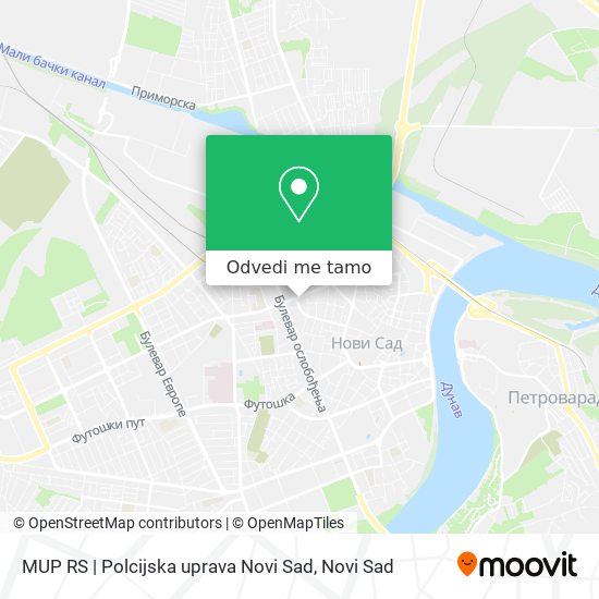 MUP RS | Polcijska uprava Novi Sad mapa