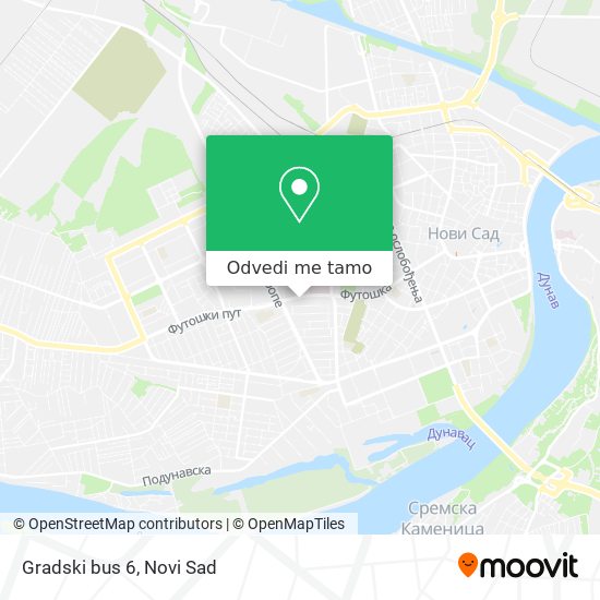 Gradski bus 6 mapa