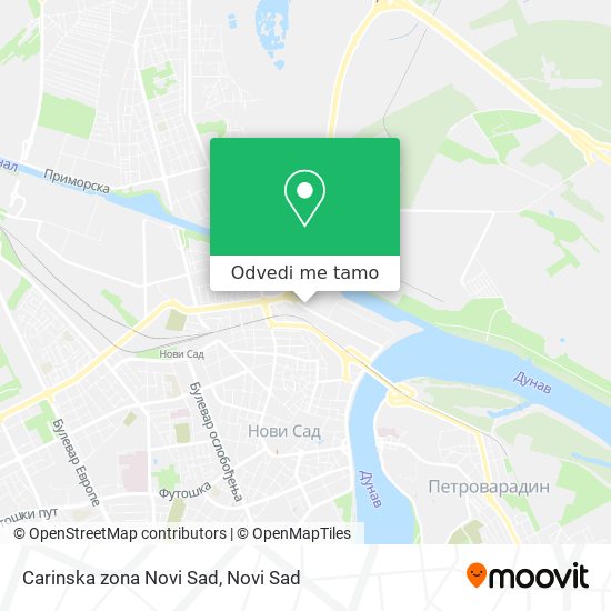 Carinska zona Novi Sad mapa