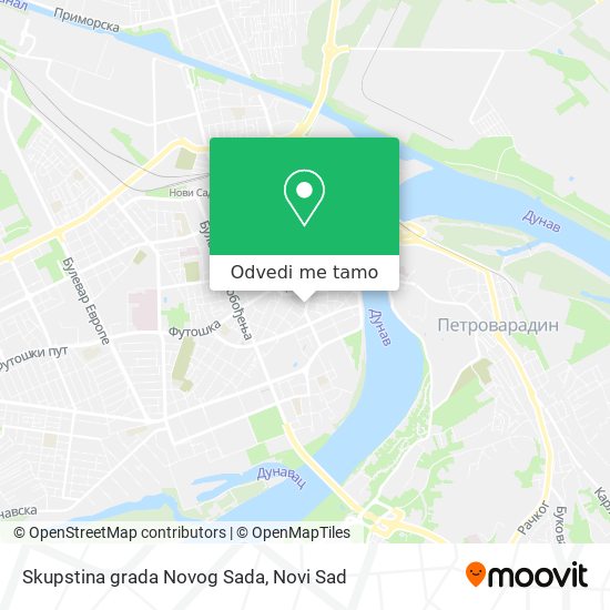 Skupstina grada Novog Sada mapa