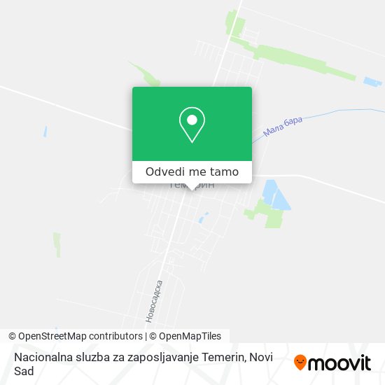 Nacionalna sluzba za zaposljavanje Temerin mapa