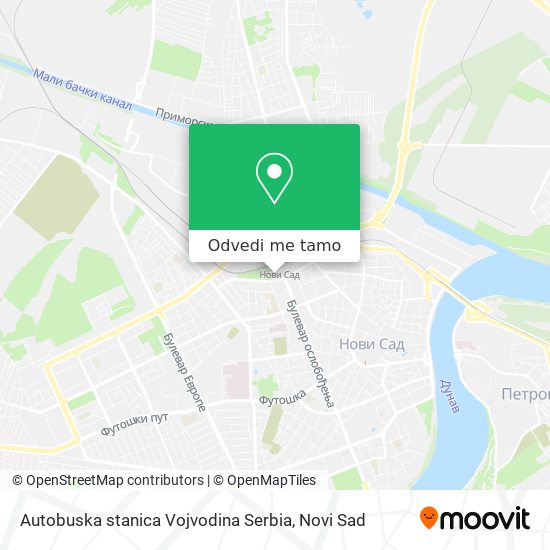 Autobuska stanica Vojvodina Serbia mapa