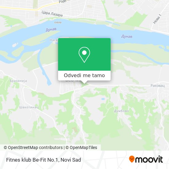 Fitnes klub Be-Fit No.1 mapa