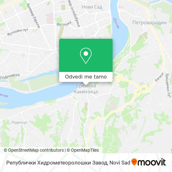 Републички Хидрометеоролошки Завод mapa