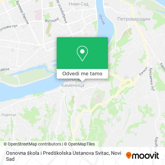 Osnovna škola i Predškolska Ustanova Svitac mapa