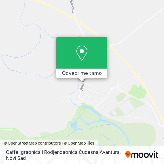 Caffe Igraonica i Rodjendaonica Čudesna Avantura mapa