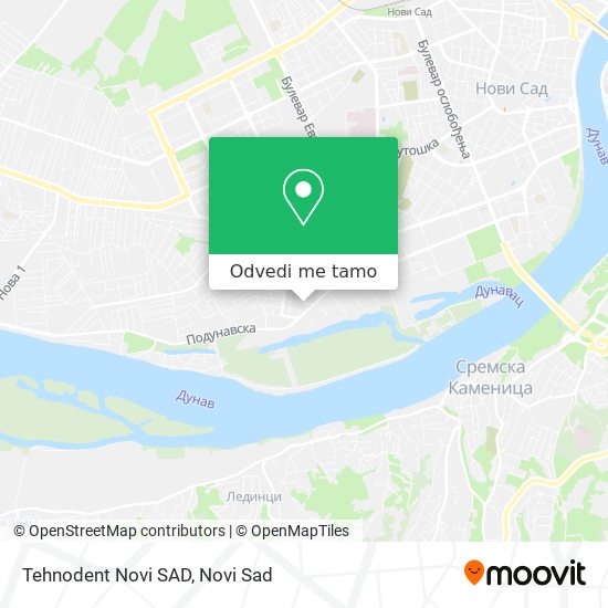 Tehnodent Novi SAD mapa