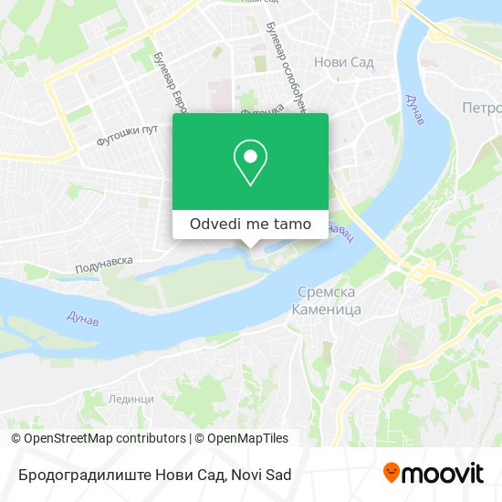 Бродоградилиште Нови Сад mapa