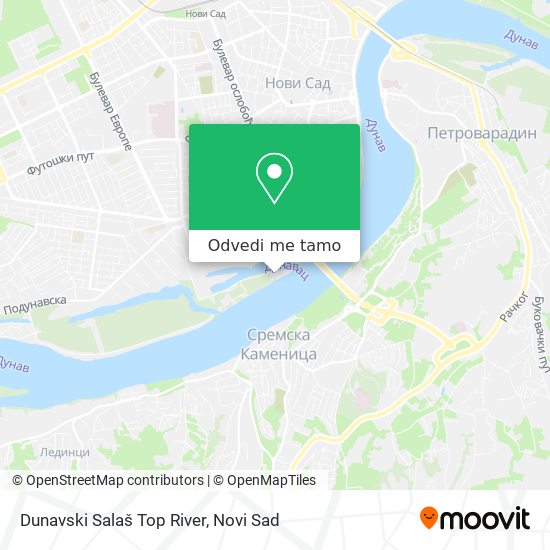 Dunavski Salaš Top River mapa