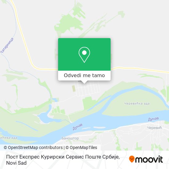 Пост Експрес Курирски Сервис Поште Србије mapa