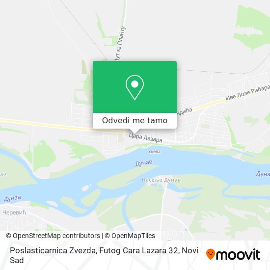 Poslasticarnica Zvezda, Futog Cara Lazara 32 mapa