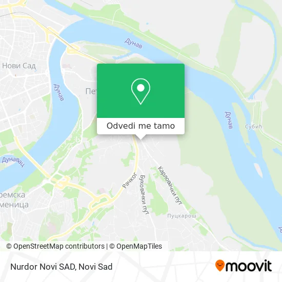 Nurdor Novi SAD mapa