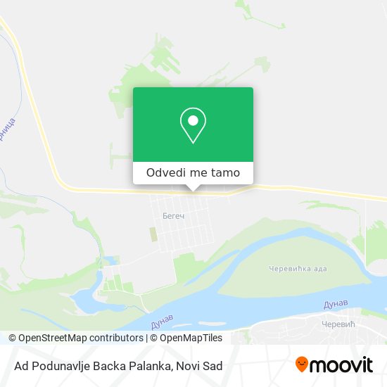 Ad Podunavlje Backa Palanka mapa