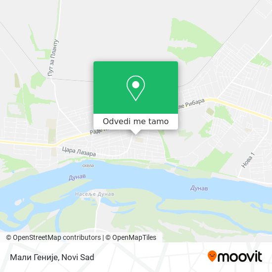 Мали Геније mapa