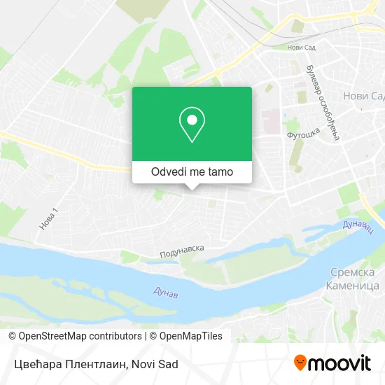 Цвећара Плентлаин mapa
