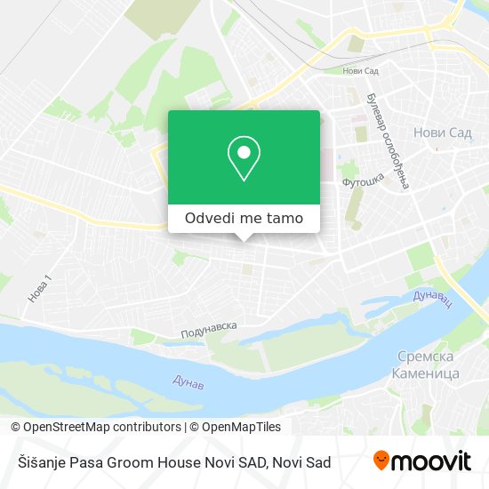 Šišanje Pasa Groom House Novi SAD mapa