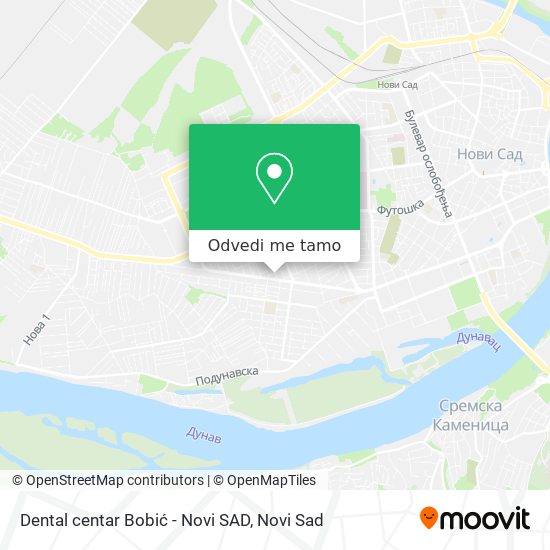 Dental centar Bobić - Novi SAD mapa