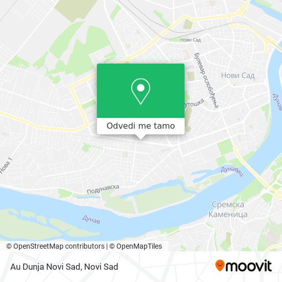 Au Dunja Novi Sad mapa