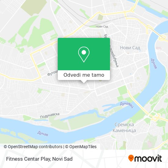 Fitness Centar Play mapa