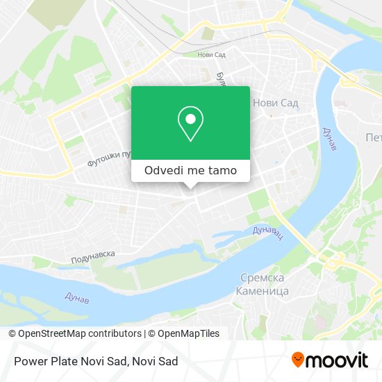 Power Plate Novi Sad mapa