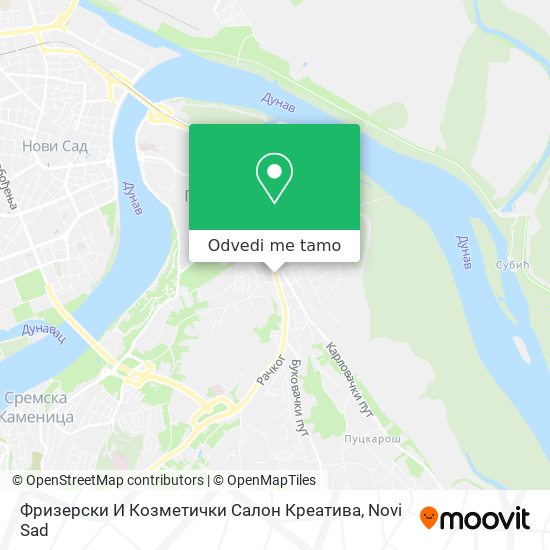 Фризерски И Козметички Салон Креатива mapa