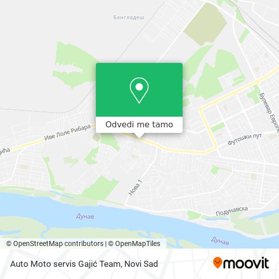 Auto Moto servis Gajić Team mapa