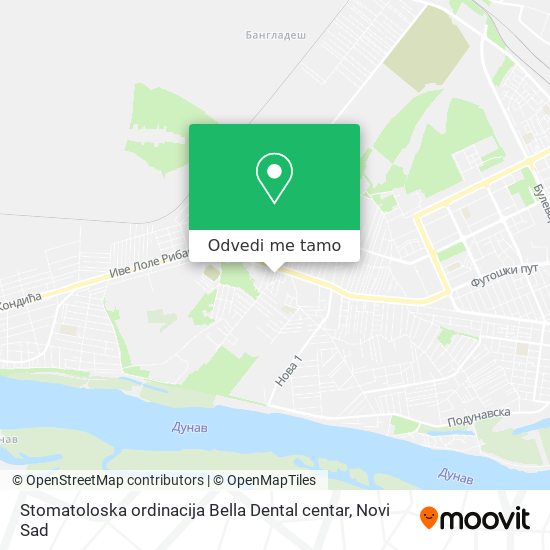 Stomatoloska ordinacija Bella Dental centar mapa