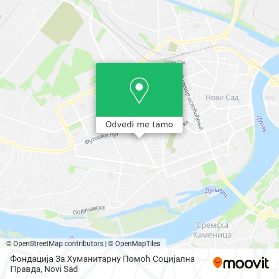 Фондација За Хуманитарну Помоћ Социјална Правда mapa