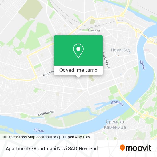 Apartments/Apartmani Novi SAD mapa