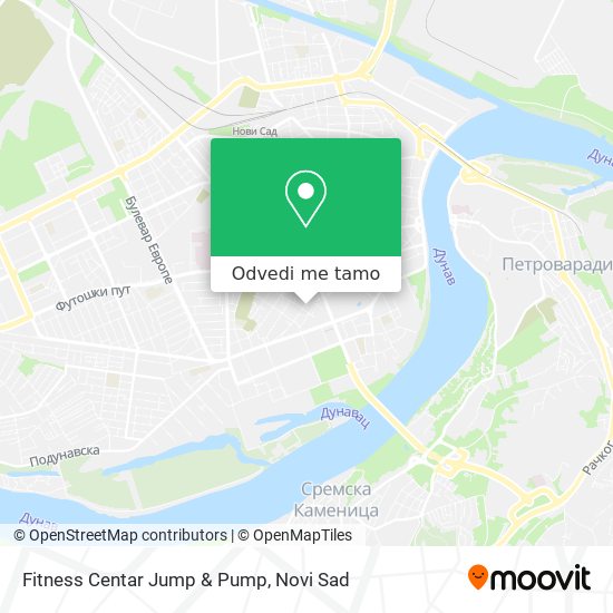 Fitness Centar Jump & Pump mapa