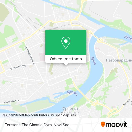 Teretana The Classic Gym mapa