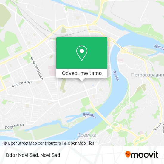 Ddor Novi Sad mapa