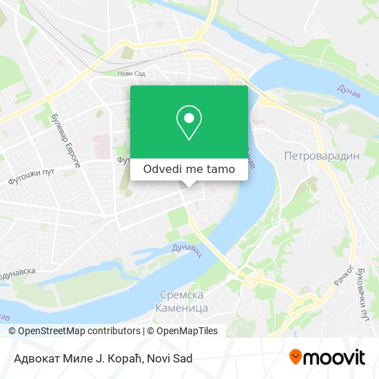 Адвокат Миле Ј. Кораћ mapa