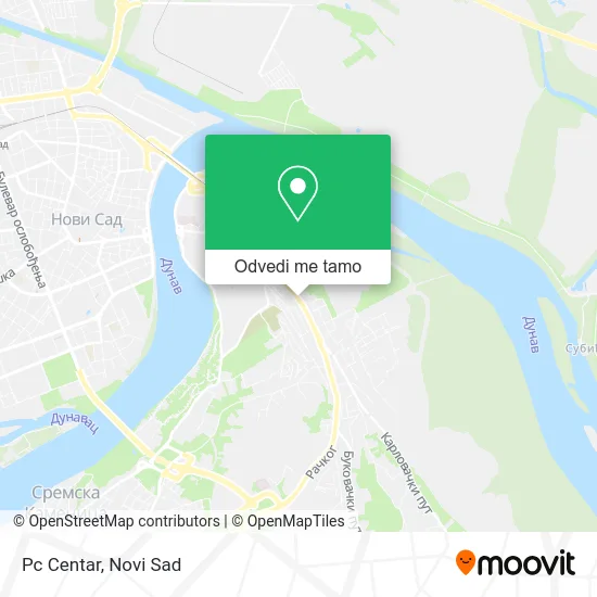 Pc Centar mapa