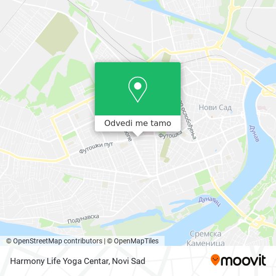 Harmony Life Yoga Centar mapa