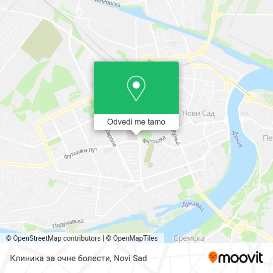 Клиника за очне болести mapa