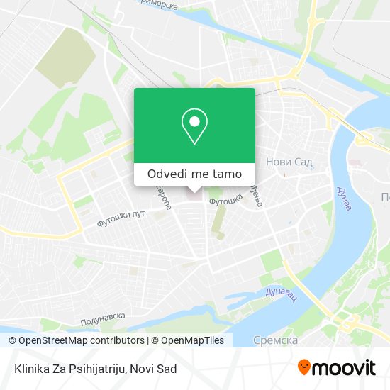 Klinika Za Psihijatriju mapa