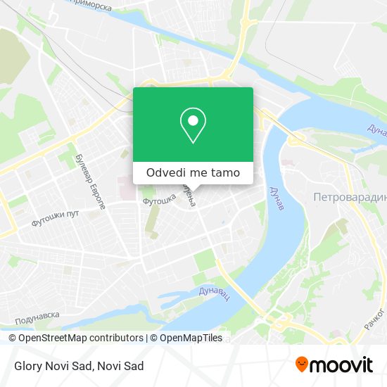 Glory Novi Sad mapa