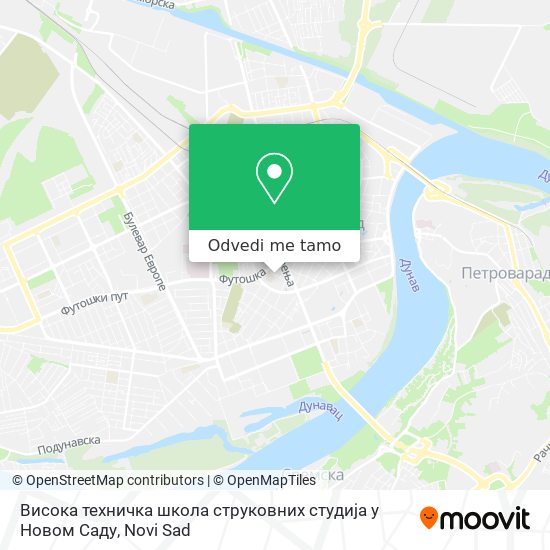 Висока техничка школа струковних студија у Новом Саду mapa