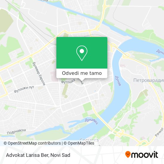 Advokat Larisa Ber mapa