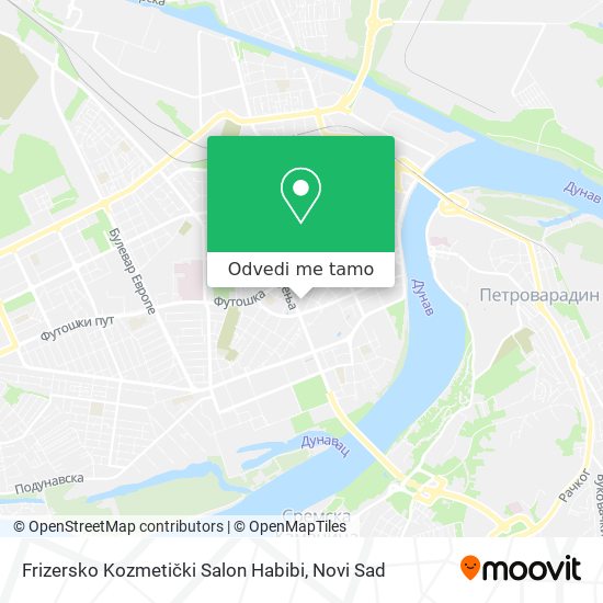 Frizersko Kozmetički Salon Habibi mapa