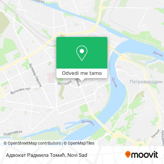 Адвокат Радмила Томић mapa