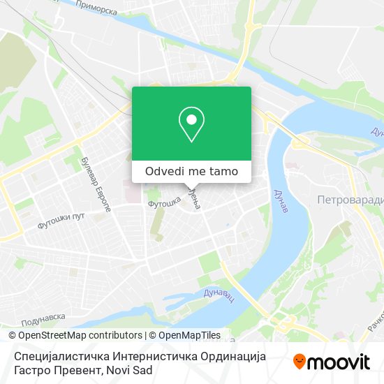 Специјалистичка Интернистичка Ординација Гастро Превент mapa