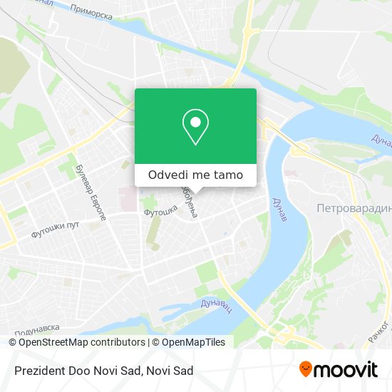 Prezident Doo Novi Sad mapa