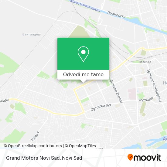 Grand Motors Novi Sad mapa